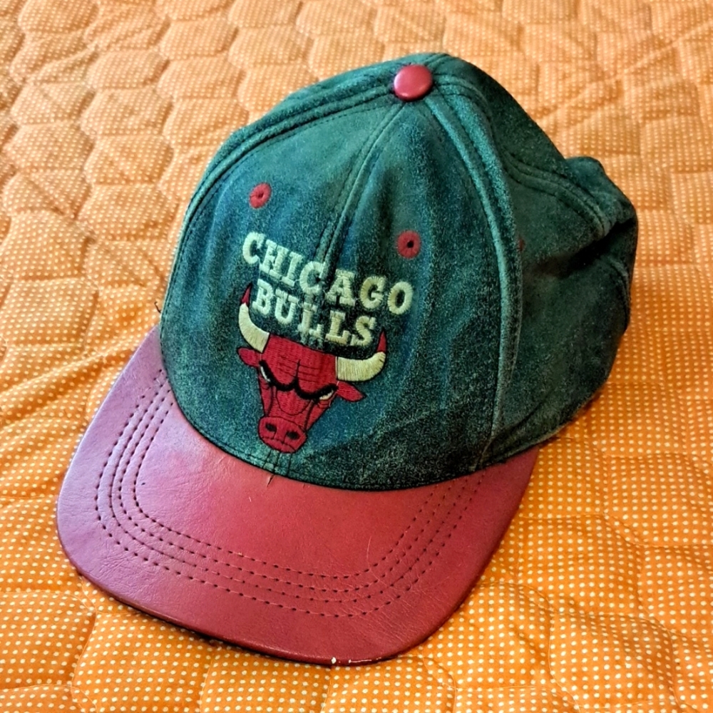 Chicago Bulls leather hat